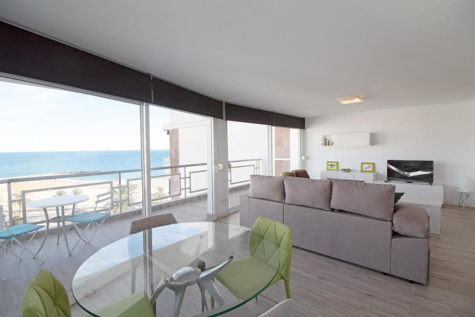 Global Properties, Apartamento Con Terraza E Increibles Vistas Al Mar Sagunto المظهر الخارجي الصورة